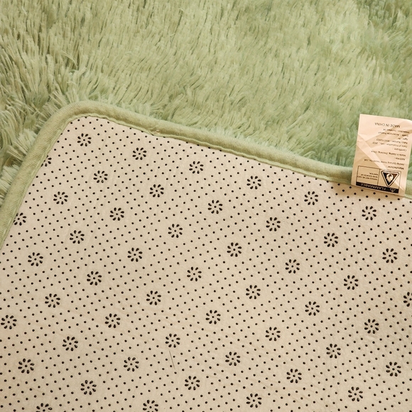 NWOT Mint Green Faux Fur Area Rug 36"x60" Very Lightweight Machine Washable!! - Picture 3 of 8